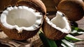 Coconut for curries on kitchen staple