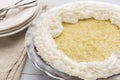 Coconut Custard Pie Royalty Free Stock Photo