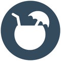 Coconut drink Isolated Vector icon which can easily modify or edit Royalty Free Stock Photo