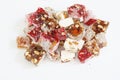 Coconut Figgy Pomegranate Turkish Delight Mix Royalty Free Stock Photo