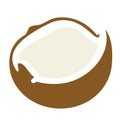 Coconut flat simple illustration