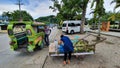 Coconut Fruit Sold Along Road in Bohol, Philippines