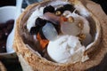 Coconut ice-cream