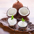 Coconut ice creams Royalty Free Stock Photo