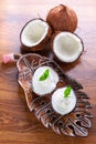 Coconut ice creams Royalty Free Stock Photo