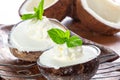 Coconut ice creams Royalty Free Stock Photo