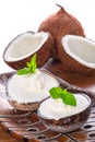 Coconut ice creams Royalty Free Stock Photo
