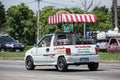 Coconut Icecream shop on Daihatsu Mira Mini Truck. Royalty Free Stock Photo