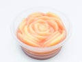 Coconut jelly flower shape