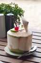 Coconut juice Royalty Free Stock Photo