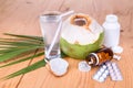 Coconut juice helps lower blood pressure, diabetic, metabolism,