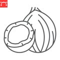 Coconut line icon Royalty Free Stock Photo
