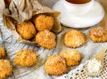 Coconut macaroon cookies