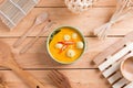 Coconut milk Curry fish and fish ball with thai rice noodle Royalty Free Stock Photo