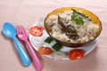 Coconut milk ghee rice, Thaingai pal nei sadam