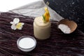 Coconut milk smoothie With vanila