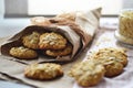 Coconut and oat biscuits