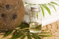 Coconut oil for alternative therapy Royalty Free Stock Photo