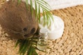 Coconut oil for alternative therapy Royalty Free Stock Photo