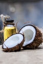 Coconut & Coconut oil Royalty Free Stock Photo