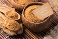 Coconut palm sugar Royalty Free Stock Photo