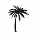 Coconut palm tree icon, simple style Royalty Free Stock Photo