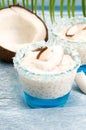 Coconut pudding with tapioca