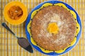 Coconut and pumpkin cake Royalty Free Stock Photo