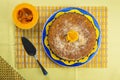 Coconut and pumpkin cake Royalty Free Stock Photo