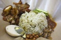 Coconut rice, a Malaysia Malay tradition food