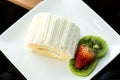 Coconut Roll Cake Royalty Free Stock Photo