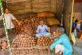 Coconut seller, sculpture museum, Kaneri Math, Kolhapur, Maharashtra