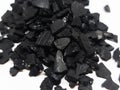 Coconut shell charcoal activated carbon pellets for water filtration Royalty Free Stock Photo