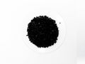Coconut shell charcoal activated carbon pellets for water filtration Royalty Free Stock Photo
