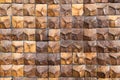 Coconut shell texture wood decor wall Royalty Free Stock Photo