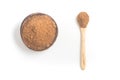 Coconut sugar in a bowl