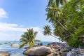 Coconut tree at coconut beach on Son island, Kien Giang, Vietnam. Near Phu Quoc island.