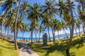 Coconut trees at nha trang beach in vietnam 3