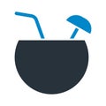 Coconut water Vector icon which can easily modify or edit Royalty Free Stock Photo