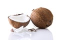 Coconut whole and a half with shavings
