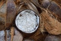 Coconuts sale in market thailand Royalty Free Stock Photo