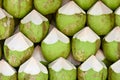 Coconuts to sell background Royalty Free Stock Photo