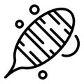 Cocoon icon, outline style