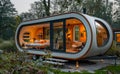 The Cocoon is tiny home that can be towed by car Royalty Free Stock Photo