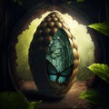 Cocoon in which butterflies fly. Royalty Free Stock Photo