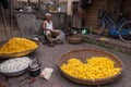 Cocoons of the silk worm was used in Vietnam Royalty Free Stock Photo