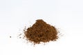 Cocopeat for potting soil mix on white isolated background