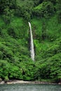 Cocos Island waterfall Royalty Free Stock Photo