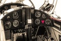 The cockpit image of a Pitts 2B Royalty Free Stock Photo
