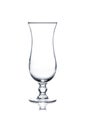 Coctail glass set. Hurricane glass on white Royalty Free Stock Photo